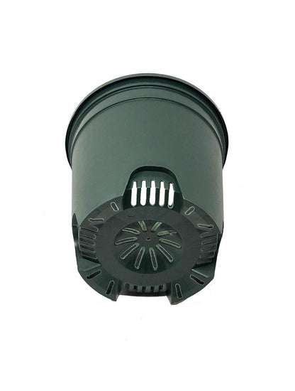 1.5 Gallon Green Nursery Pot Plastic Planters for Outdoor Indoor Plants Gardening Flower Pots 10-Pack 7.5 in Pot Liners with Drainage Holes