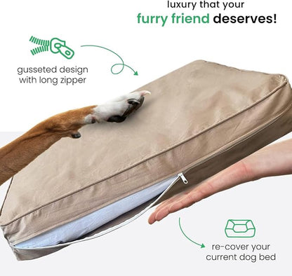 Molly Mutt Medium to Large Dog Bed Cover - Wild Horses Print - Measures 27”x 36”x5’’ - 100% Cotton - Durable - Breathable - Sustainable - Machine Washable Dog Bed Cover