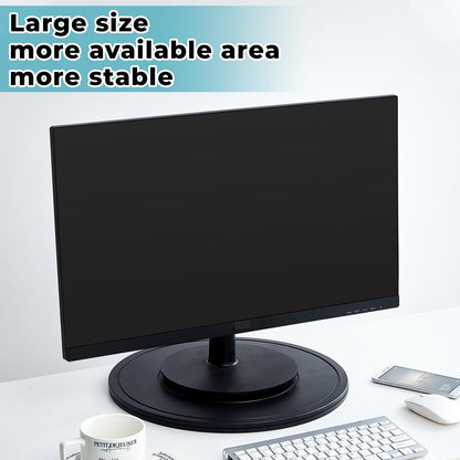 Beeveer 2 Pack 16 Inch Lazy Susan Turntable, 360 Degree Heavy Duty Rotating Swivel Stand with Steel Ball Bearings, Flat Base for Model Base, Rotating Plants, Crafts Stand, TV, Monitors