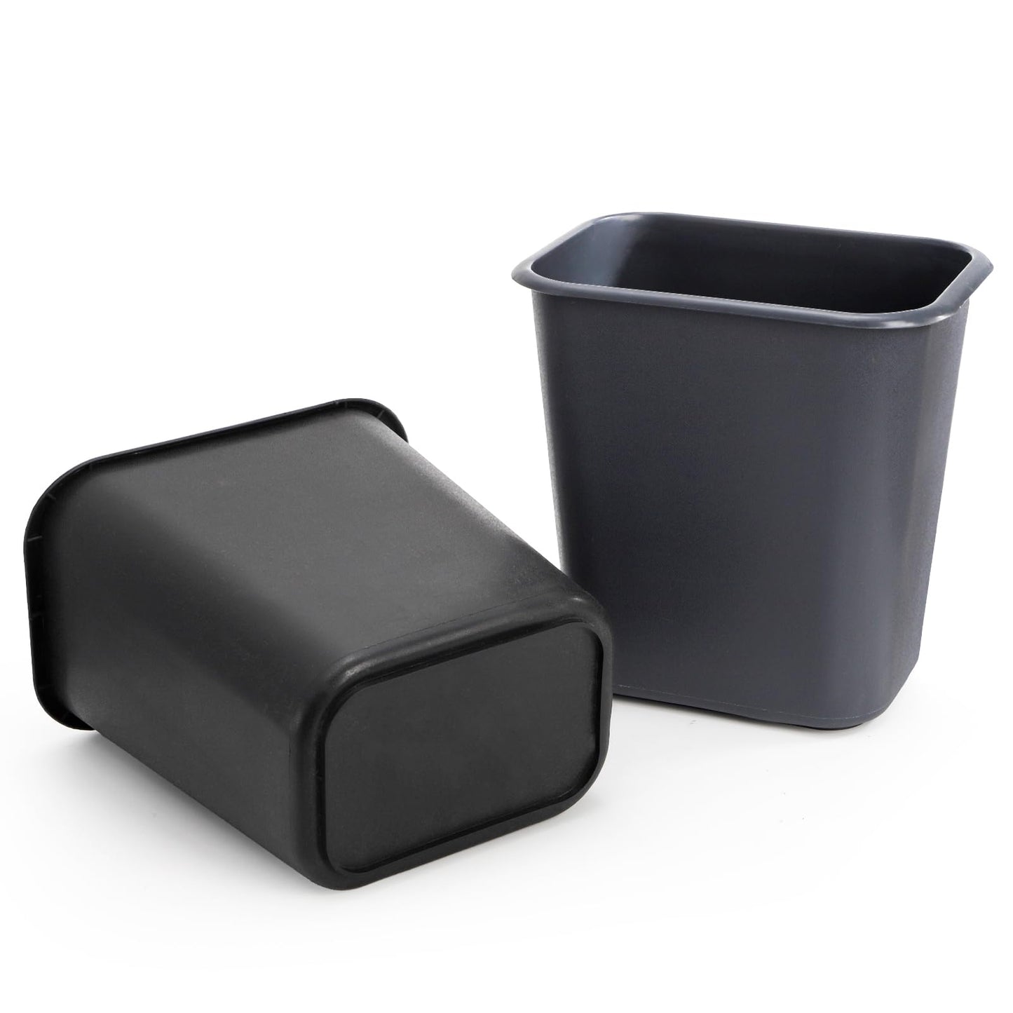 yarlung 4 Pack Small Trash Can, 2 Gallon/8L Garbage Can Bin Plastic Waste Basket Barrel for Bedroom, Kitchen, Bathroom, Office, 10x7x10.5 Inches, 2 Colors