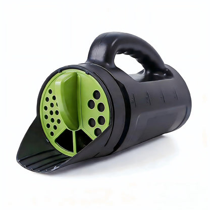 Handheld Spreader Shaker for Seed, Fertilizer, Earth Food, Salt and Ice Melt | Multiple Opening Sizes for Any Need | 80 Oz Capacity for Lawn & Garden