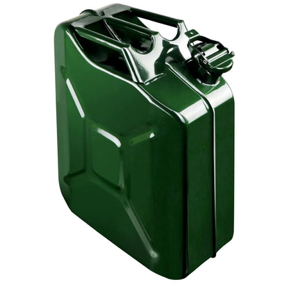 5 Gallon Metal Watering Can, Outdoor Storage Jar with Removable Spout, 20L Sturdy Water Can with Handle, Easy to Carry, Green