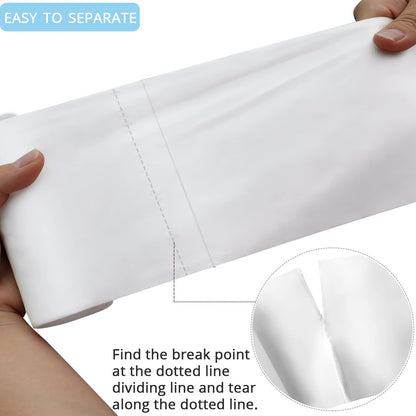 7 Gallon Trash Bags - 15 Micron Thick Strong Wastebasket Trash Can Bag for Office Home Kitchen, Clear Medium Size Garbage Bags, 105 Count