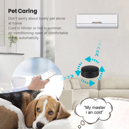 WiFi Smart Remote Controller Smart Home Infrared Universal Remote Blaster,One for All Control AC TV DVD CD AUD Air Conditioner SAT etc,No Hub Required Compatible with Alexa and Google Home(IR)