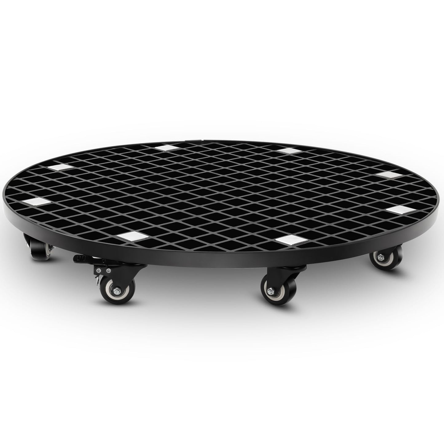 Colingmill Plant Stand Garden Carrier Heavy Duty with Locking Wheels 26 Inch Plant Saucer Roller Dolly Base for Large Potted Fish Tank Trees up to 1600lbs PU Wheels with Brakes Mover Indoor Outdoor