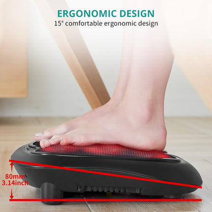 Nekteck Foot Massager with Heat, Shiatsu Heated Electric Kneading Foot Massager Machine for Neuropathy, Plantar Fasciitis, Feet Massage for Pain Relief, Circulation, Ideal Gifts for Man Woman Her Him