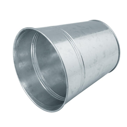 GENHAKON 25 Pack Round Metal Bucket, 4.72 x 4.72 x 3.54 Inch, Galvanized Metal Planters for Balcony Garden Decor, Parties, Weddings