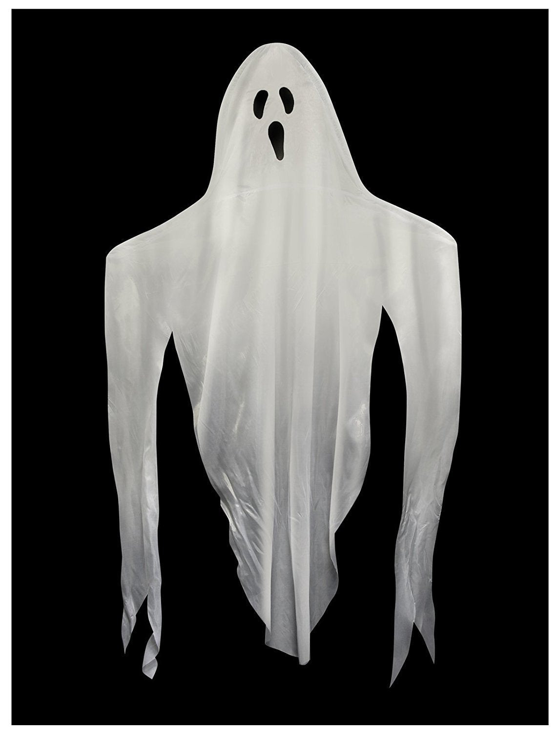 Forum Novelties Set of 2 Halloween 7ft Hanging Fabric Ghosts! Halloween Hanging Decoration for Parties! (2)