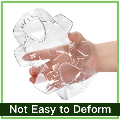 Pumtus 100 Pack Plastic Melon Cradles, Clear Watermelon Support Stand Hold up to 25 lbs, Garden Plant Protection Cage, Fruits Tray for Holding Melon Pumpkin Squash Cantaloupe Off The Ground