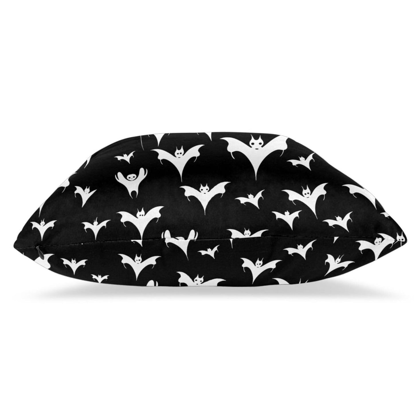 Xzyopcwx Halloween Goth Bats and Moon 2 Pack Throw Pillow Covers Sofa Cushions Covers Living Room Bedroom Bed Covers Car Lumbar Covers 18x18 Inches