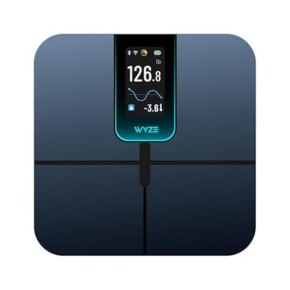 Wyze Smart Scale Ultra Smart Scale with 4.3" Color Display - Digital Scale for Body Weight BMI Muscle Mass, Heart Rate Monitor, Wi-Fi & Bluetooth Weight Scale with Baby/Pet/Luggage Mode, 400lbs, Black