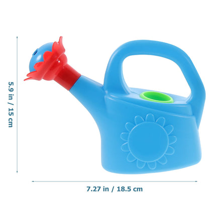 Plastic Watering Can Small Watering Can for Kids Outdoor Garden Flower Pool Beach Bath, Pack of 2 (Random Color)