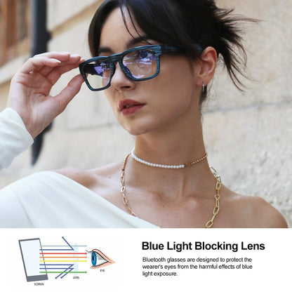 OhO Smart Glasses,Polarized Sunglasses with Bluetooth Speaker,Athletic/Outdoor UV Protection and Voice Control,Unisex(Mirror Blue Lens)