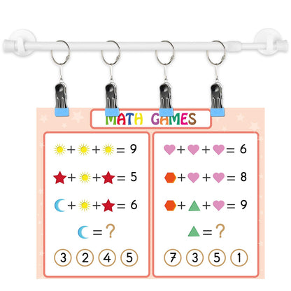 Briwooody 1 Set 16-27 Inches Adjustable Magnetic Calendar Holder Set for Wall Anchor Chart Dates Cards Holder Calendar Bulletin Board for Classroom Whiteboard Home Decoration Supplies