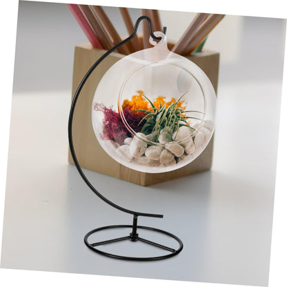 GOOHOCHY Moon Hanger Stand Ornament Display Holder Air Plant Stand Glass Globe Rack