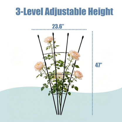 Garden Trellis for Climbing Plants, 47Inch Plant Trellis for Potted Plants, Sturdy House Plant Support for Ivy, Hoya, Flower Trellis for Climbing Roses -1 Pack