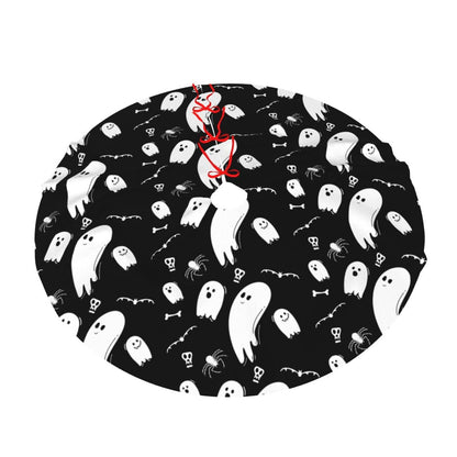 Halloween Ghost Christmas Tree Skirt 36 Inches Home Decoration New Year Holiday Party Xmas Ornaments Tree Mat