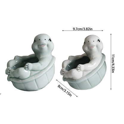 jiingekk Succulents Plant Pots Turtles Planter Flower Pots Planting Pots For Cactus Succulents Planter For Indoor Plant Indoor Plant Holder