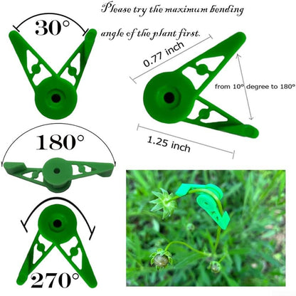 Plant Bender, Reusable Plant Training Bender 90 Degrees Low Stress Training Clips Plant Stem Trainer for Plant Gardening Flower Vine Branches