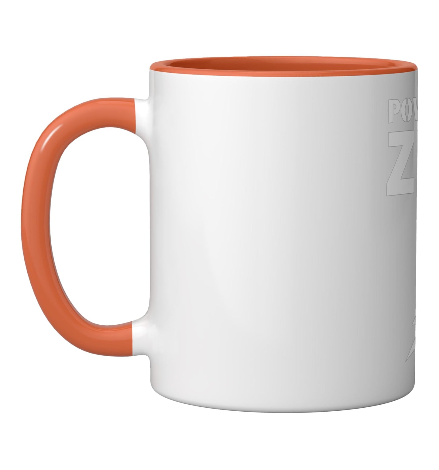 Zeus Funny Halloween Greek God/Lazy Halloween Costume Ceramic Mug, Orange/White