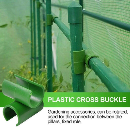 36 Pieces Adjustable Plant Trellis Connector Clip Plastic Plant Connector Stakes Garden Plastic Connector Connecting Joint Buckle Clip 16mm