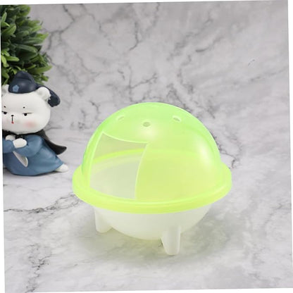 Sosoport 3pcs Transparent Hamster Sand Bath Room Small Pet Bathroom Container for Hamsters Chinchillas and Gerbils Easy to Observe and Bright Colors for Bathing and Dust Bathing