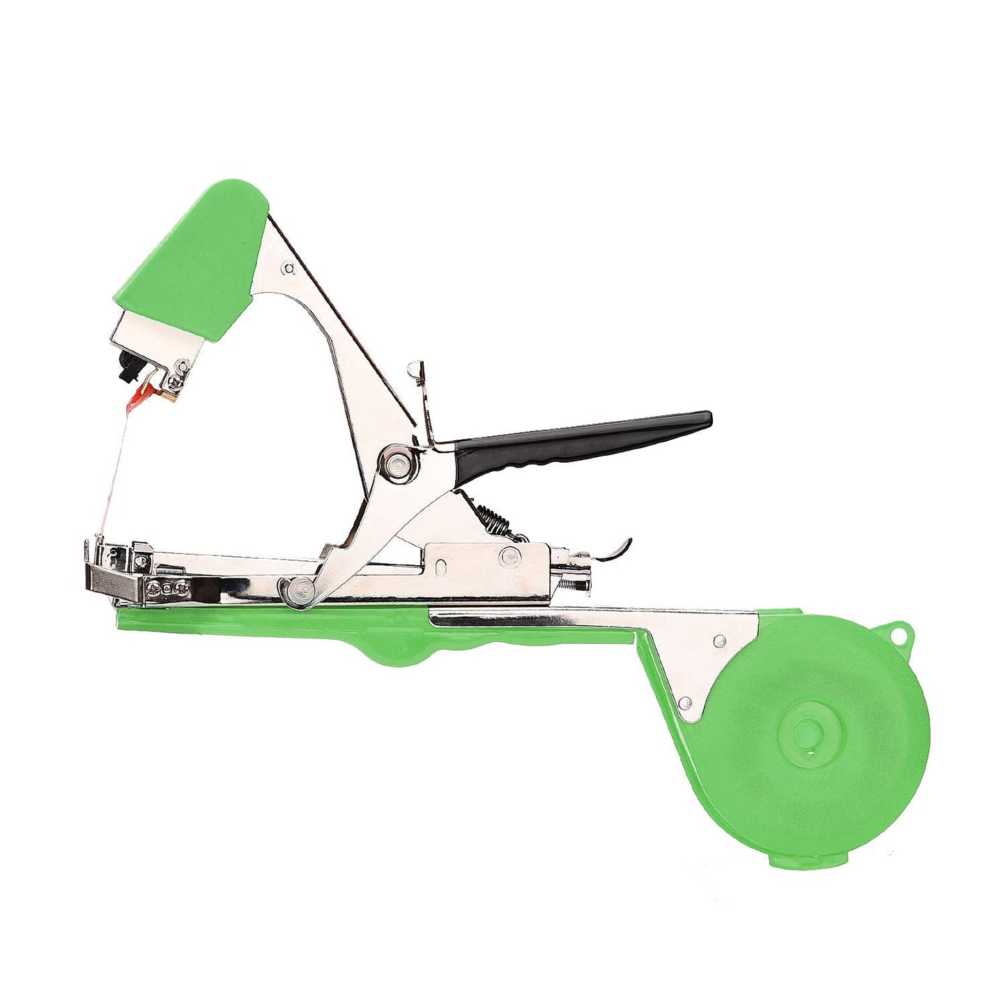 Yolando Plant Tying Machine Tape Tool for Tomatoes Peppers Grapes Cucumbers and Vining Vegetables Quickly and Easily Tie, Great for Gardeners Farmers, with Tapes, Spare Parts, Staples - Green