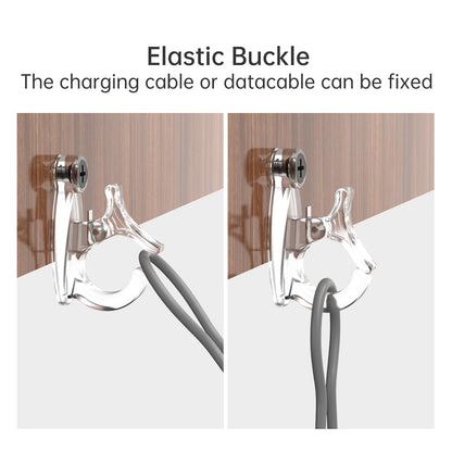 GEZIDEA Light Hanger Hooks, Screw-in Hooks for Hanging String Lights, Wire, Plants, Wind Chimes - Plastic, Clear, 20 Pack