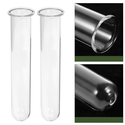 JOINPAYA 4pcs Glass Propagation Tubes Hydroponic Plant Test Tube Vases 2.5x3x18cm for Desktop Terrarium and Wall Terrarium Supplies