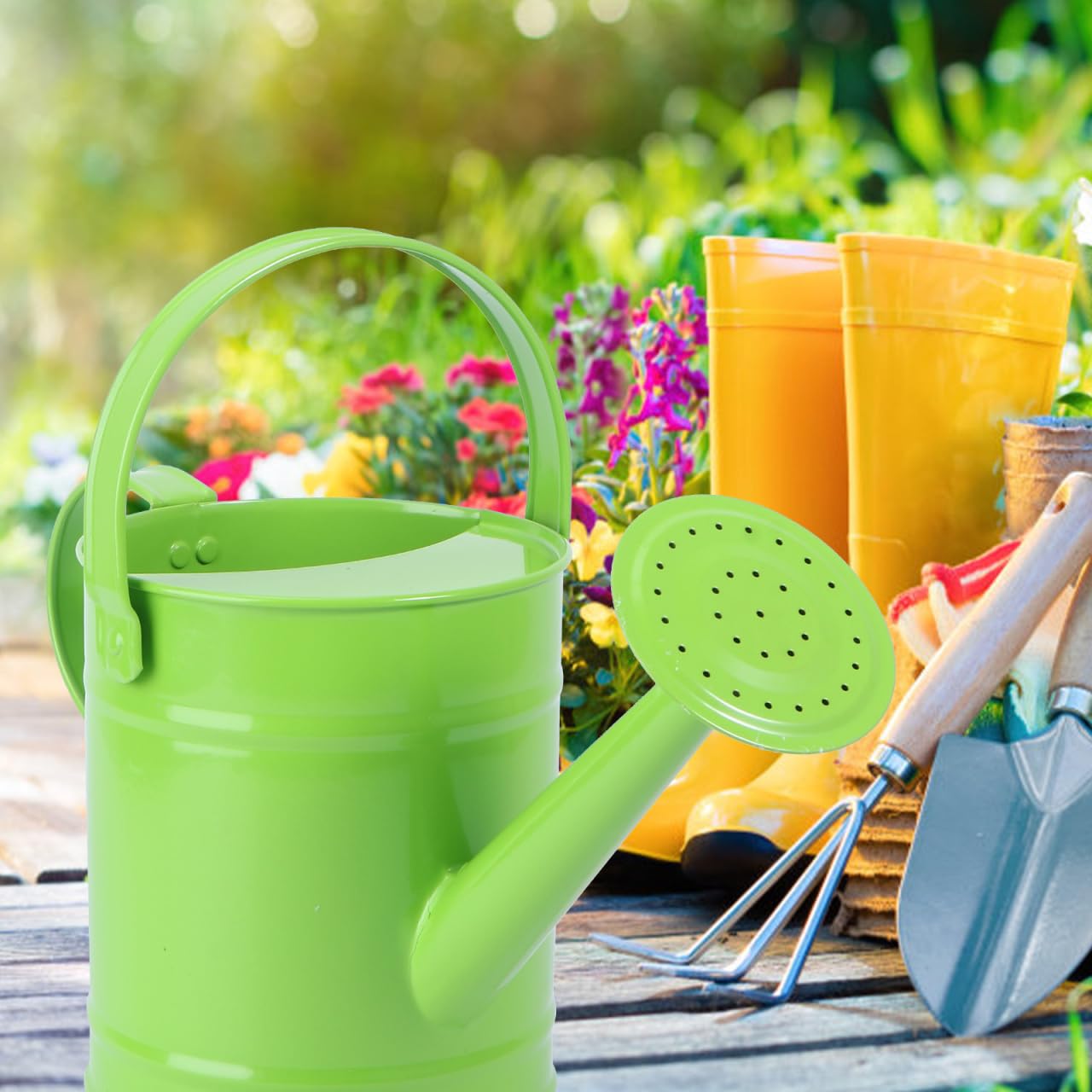 Toddmomy Kids Watering can Portable Garden Sprinkler Kettle for Indoor Outdoor Plants Lightweight Large Capacity Water Pot for Children Yard and Beach Play