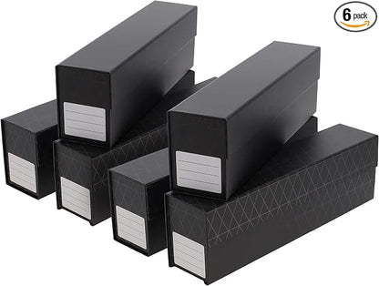 BCW QuickFold® Card Storage Boxes for Magnetics & Toploaders – 6 Pack | Trading Card Holder Box with Magnetic Closure | Easy Fold Assembly for Sports and TCG Cards
