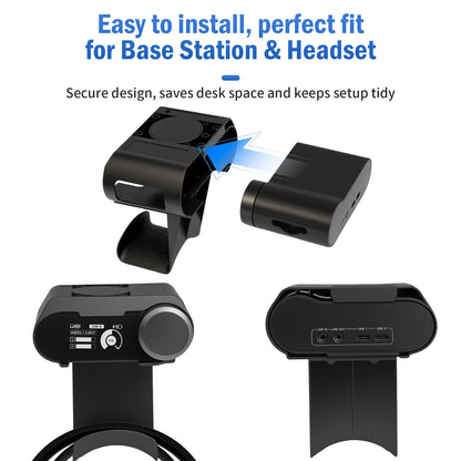 FSNIWEKO Under Desk Headphone Hanger Stand for SteelSeries Arctis Nova Pro Wireless-Arctis Pro Wireless NOVA Magnetic Mount Secretlab Magnus Version,Headphone Holder for Arctis Nova Pro Wireless