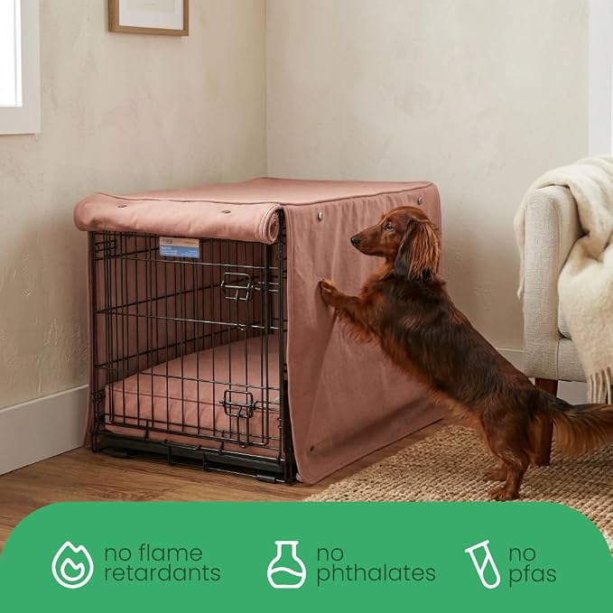 Molly Mutt Kyoto Dog Crate Cover, GOTS-Certified 100% Organic Cotton Canvas Cover for Dog or Puppy Kennel and Cage, Washable, Free of Harmful Chemicals, X-Large, Fits 42"x28"x31" Crate