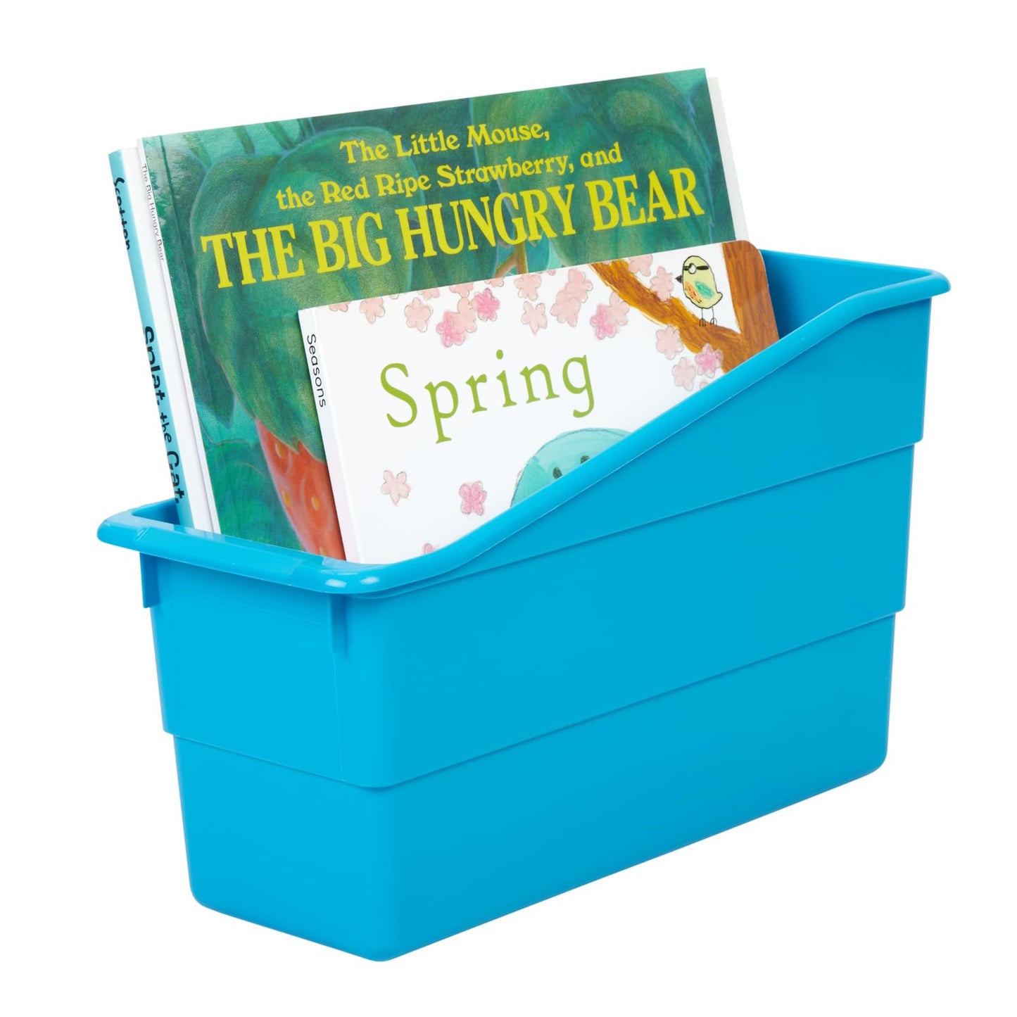 Really Good Stuff Durable Book and Binder Holders - 12 Pack, Blue Neon, 5.5" x 12.5" x 7.5", Classroom Organization, Storage Solution, Sturdy and Versatile