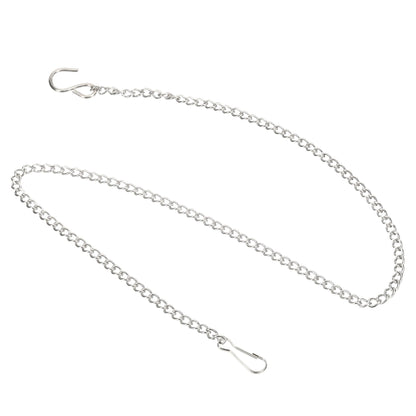 MECCANIXITY Hanging Chain with Hooks Clips 23.62 Inch Garden Plant Hangers for Signboard Chalkboard Basket Lantern Wind Chime, Stainless Steel Pack of 4
