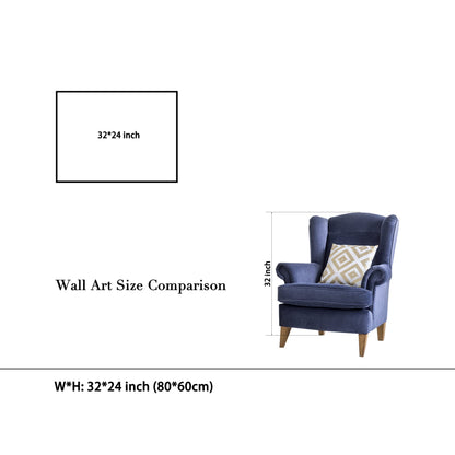 Wieco Art Framed Wall Art Canvas Prints of Almond Blossom by Vincent Van Gogh Paintings Reproduction Abstract Artwork for Wall Decor Golden Frame