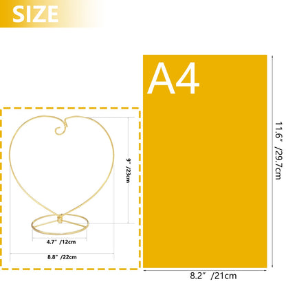 YY YEARCHY Ornament Display Stand for Hanging Glass Globe Ball, Air Plant Flower Holder (Gold, 9" x 8.8")