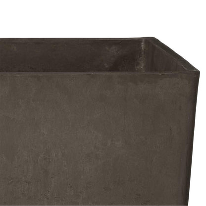 Arcadia Garden Products PSW FS32DC Contempo Tall Square Planter, 13 by 13 by 28-Inch, Dark Charcoal