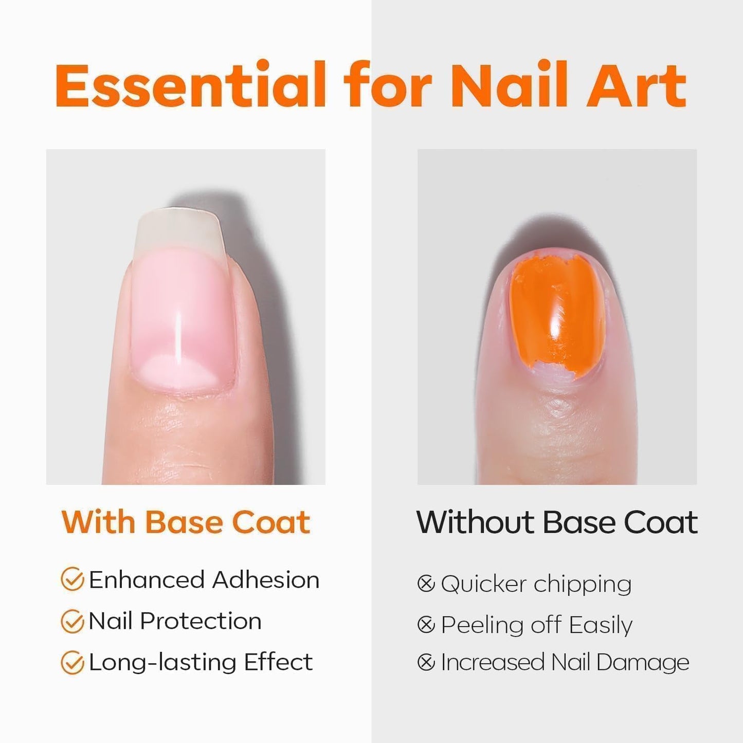 modelones Builder Nail Gel with Gel Top Coat, 3Pcs Clear Builder Nail Kit for Thickening Apex Building Extension Rhinestone Gel Tips Glue, U/V LED Lamp Cured for Home DIY Salon Girls
