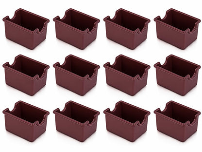 New Star Foodservice Plastic Sugar Packet Holder, Brown, Set of 12