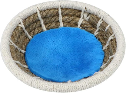 Wontee Bird Nest Breeding Nest Bed Bird Cage House for Parrots Budgies Parakeets Cockatiels Canary Finch Lovebirds (Hemp Rope)