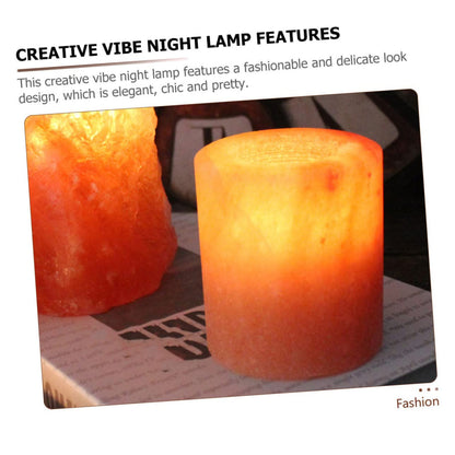 ULTECHNOVO Himalayan Crystal Salt Candle Holder Adjustable Meditation Centerpiece for Yoga 3-inch Natural Pink Rock Decorative Table Stand for Home Decor and Spiritual Practices