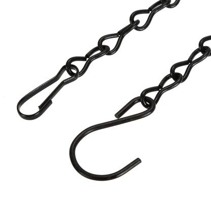 Foraineam 12 Pack 35 Inches Hanging Chains Flower Pot Basket Replacement Chain Plant Hangers for Bird Feeders, Birdbaths, Planters, Billboards, Lanterns and Ornaments