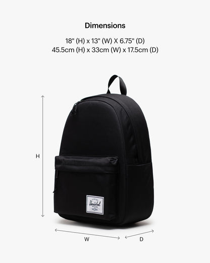 Herschel Classic Backpack, Black, Mod XL - 25L