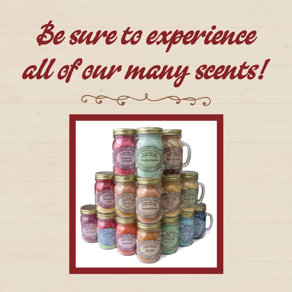 Our Own Candle Company, Snickerdoodle Scented Mason Jar Candle, 100 Hour Burn Time, 13 Ounces