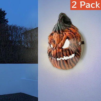 2 Pcs Halloween Decorations Pumpkin Porch Mask Light Cover,Halloween Porch Lamp Cover,Garage,Front Door,Outdoor,Ceiling Lamp