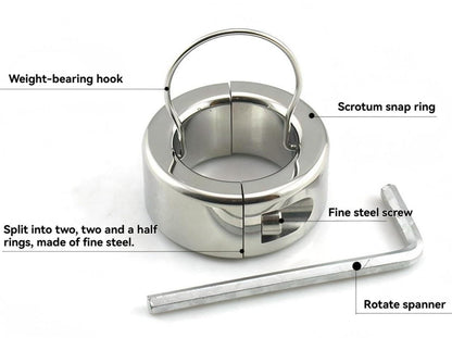 Stainless Steel Pendant Hanging Crystal Ball, Men's Stretching Exercise Rings (USF69) (Pendant)