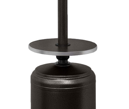 AZ Patio Outdoor Propane Gas Patio Heater, 48K BTU's, Open Door Design, Adjustable Table, Single pole, CSA approved, Hammered Bronze Finish