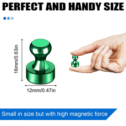 LOVIMAG Fridge Magnets 20Pcs Refrigerator Whiteboard Small Strong Magnet Classroom Kitchen Accessories Decorative Locker Set Decor Must Haves Office Calendar Refrigerador Magnetic Cute Crafts Green