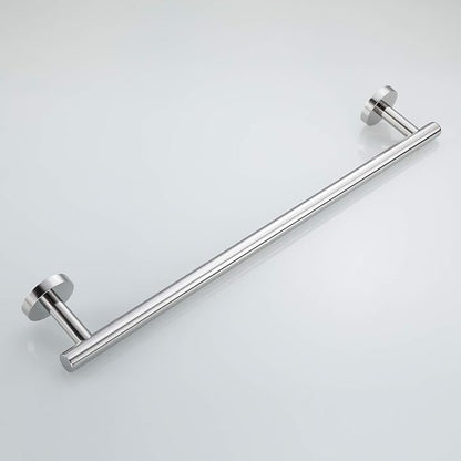 USHOWER Polished Chrome Towel Bar, 18-Inch Towel Racks for Bathroom Wall-Mounted, SUS304 Stainless Steel Towel Rod (Total Length 20-Inch)